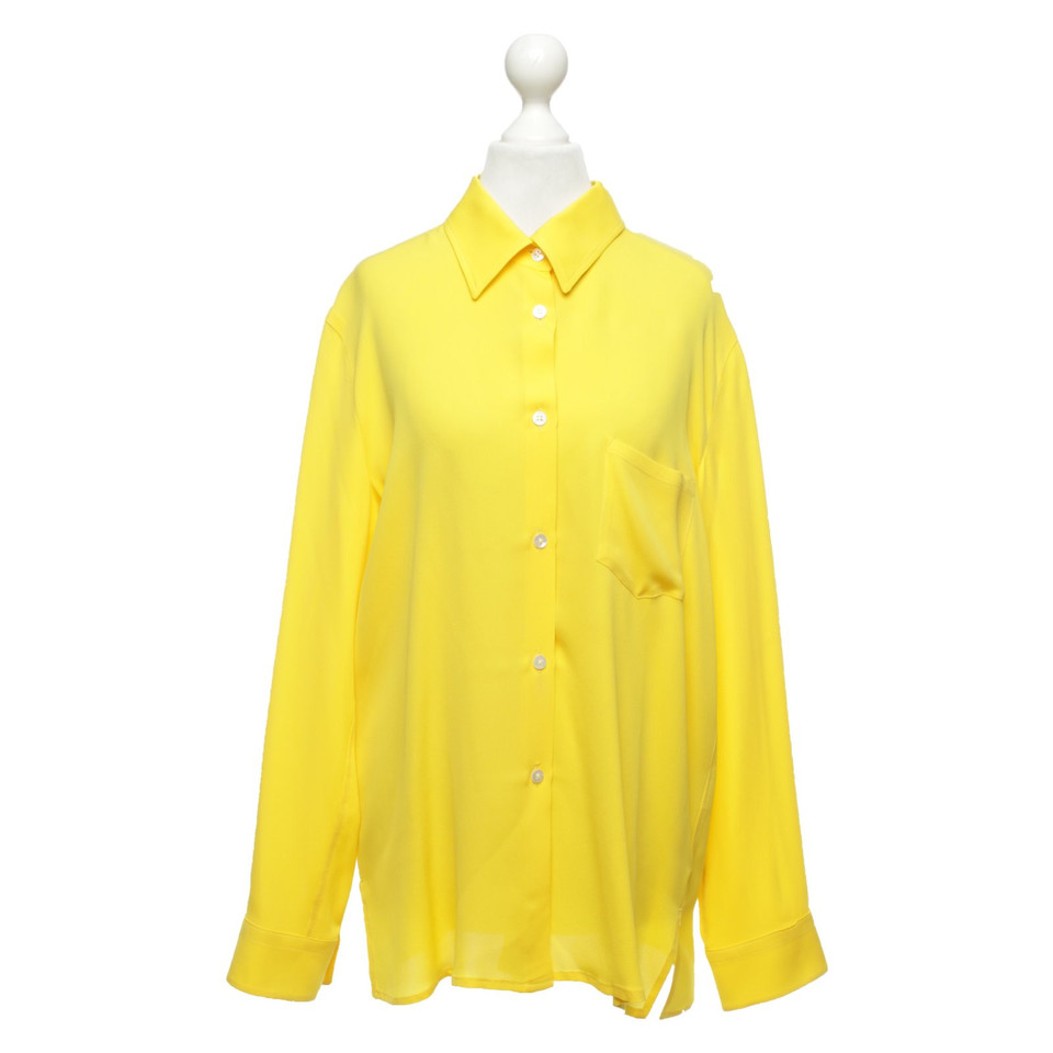 Mansur Gavriel Top Silk in Yellow