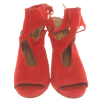 Aquazzura Sandalen aus Leder in Rot