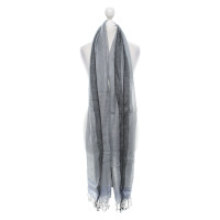 Armani Scarf in grey / blue