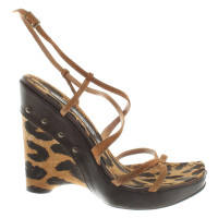 Casadei Wedges with leopard pattern