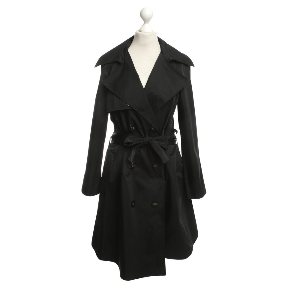 Lanvin Oversized trench coat in black