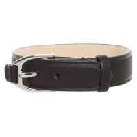 Longchamp Armreif/Armband aus Leder in Schwarz