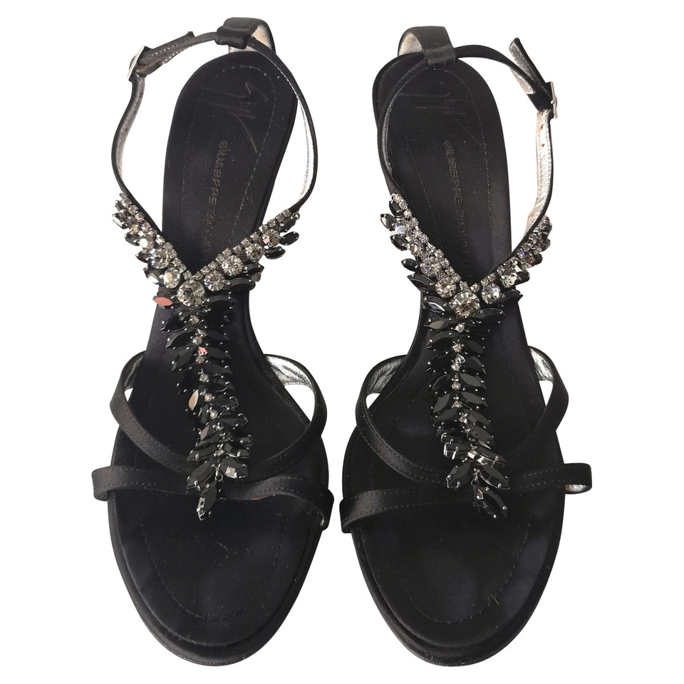 Giuseppe Zanotti Sandals Silk in Black