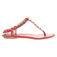 Balenciaga Sandals Leather in Red