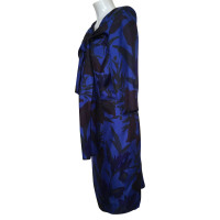 Dries Van Noten Dress Silk in Blue
