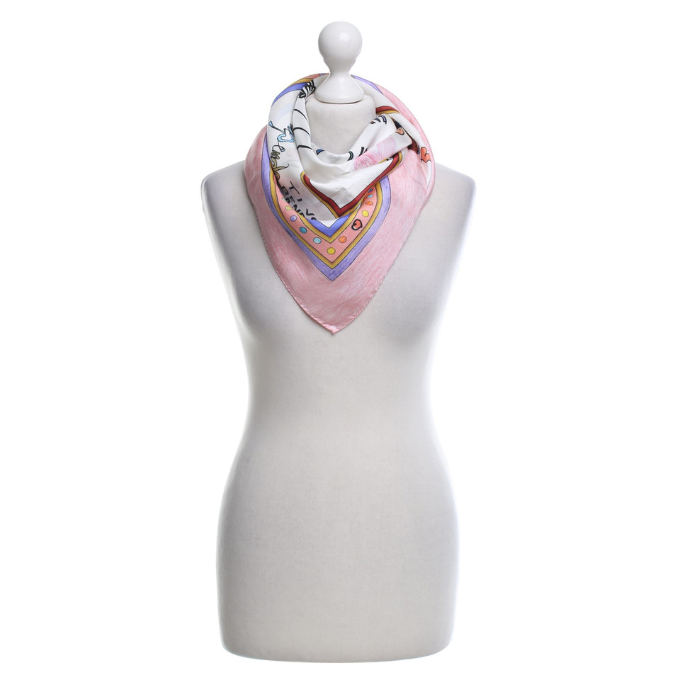 Dolce & Gabbana Silk scarf with motif print