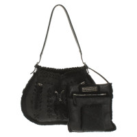 Ermanno Scervino Handtasche aus Leder in Schwarz