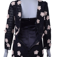 Dolce & Gabbana Spitzen-Kleid mit Applikationen