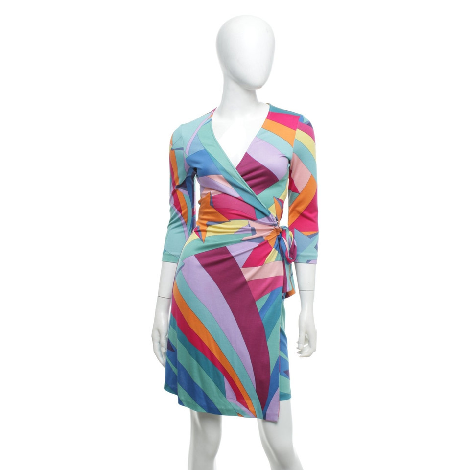 Diane Von Furstenberg Wikkel jurk met patroon
