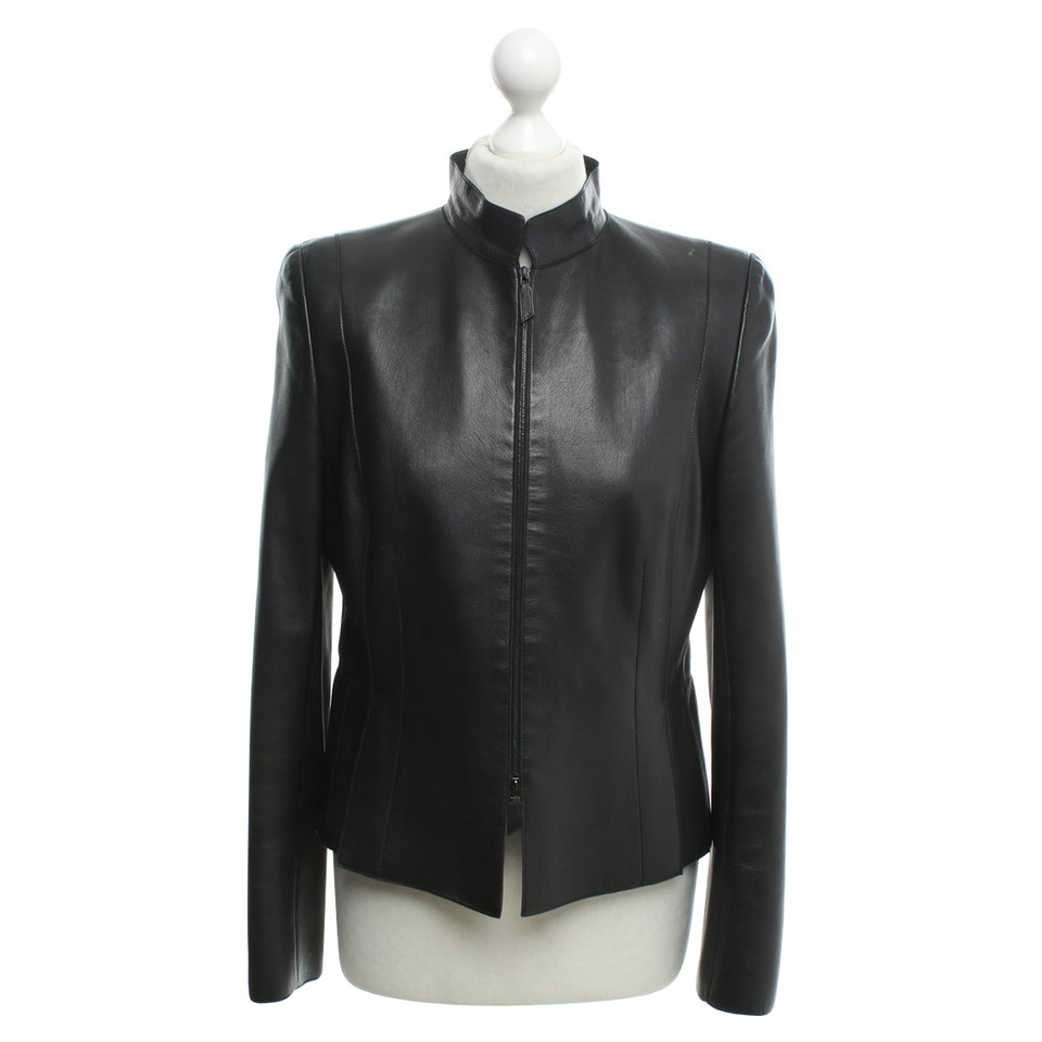Akris Leather jacket in black