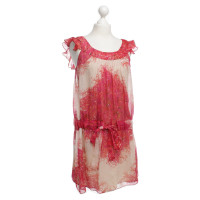 Anna Sui zijden jurk in Fuchsia