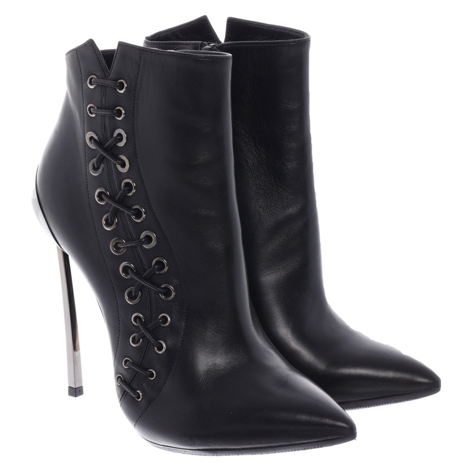 Casadei Bottines en Cuir en Noir