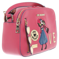 Moschino Love Handbag Leather in Pink