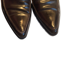 Prada Pumps/Peeptoes Leather in Brown