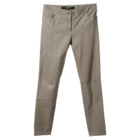 Oakwood Leather trousers in Taupe colors