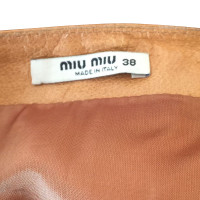 Miu Miu leather skirt