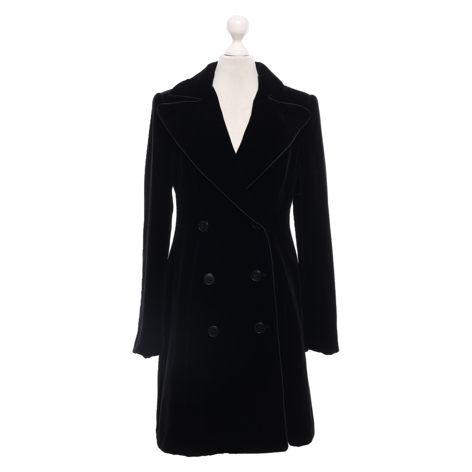 Emporio Armani Giacca/Cappotto in Viscosa in Nero