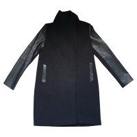 Vera Wang Jacke/Mantel aus Wolle in Schwarz