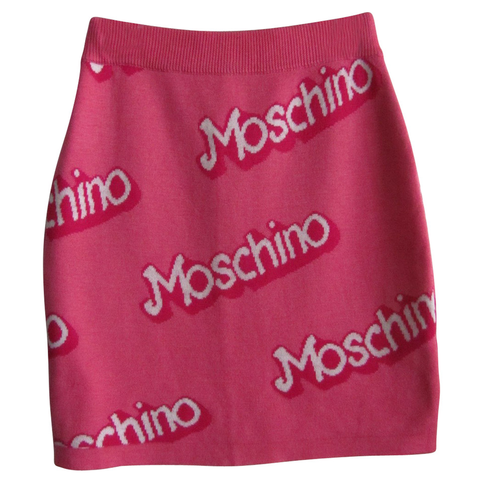 Moschino Gebreide rok met patroon