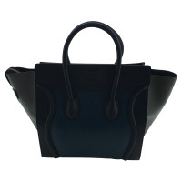 Céline Luggage Mini Leer in Blauw