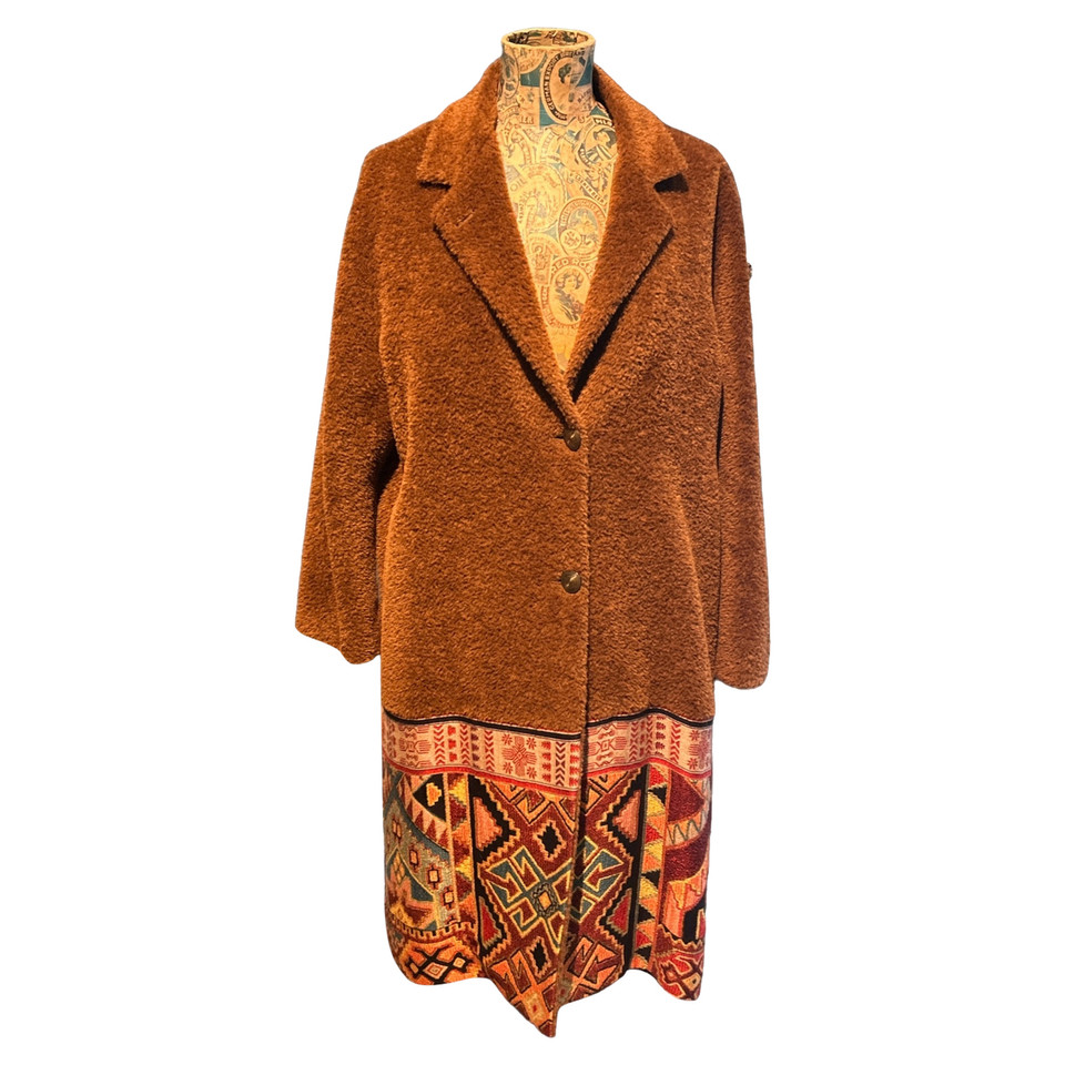Etro Jacket/Coat Wool in Brown