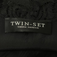Twin Set Simona Barbieri zijden jurk in zwart