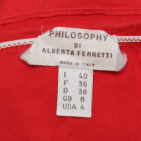 Philosophy Di Alberta Ferretti Robe en rouge