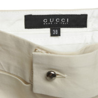 Gucci Bundfaltenhose in Creme