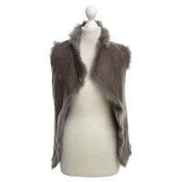 Karl Donoghue Fur waistcoat in grey