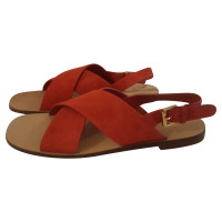 Mansur Gavriel Sandalen aus Wildleder in Rot