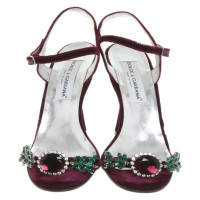 Dolce & Gabbana Sandaletten in Violett