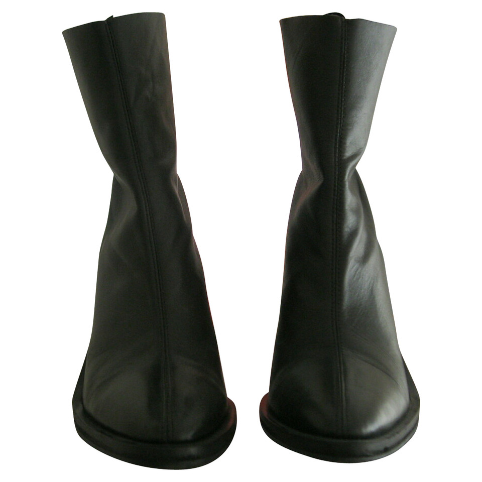 Topshop Ankle boots Leather in Black