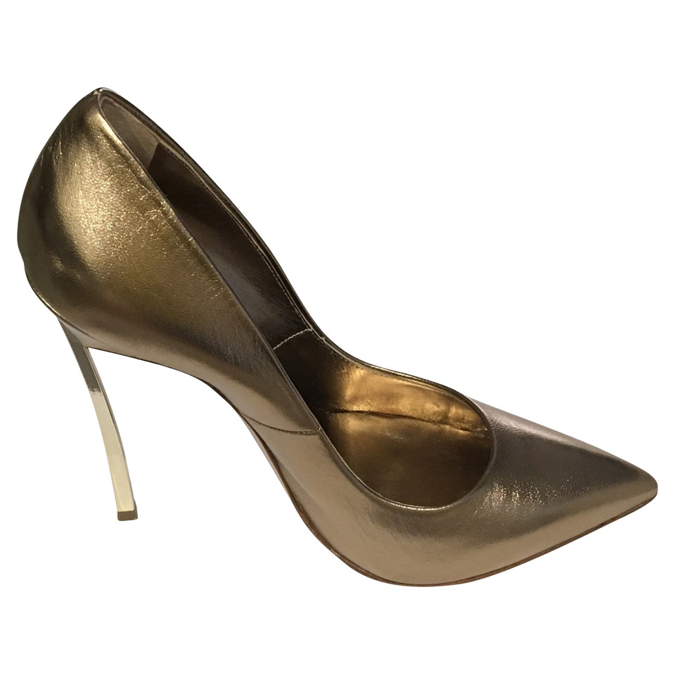 Casadei Pumps/Peeptoes Patent leather in Beige