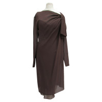 Christian Dior Dress Silk in Brown