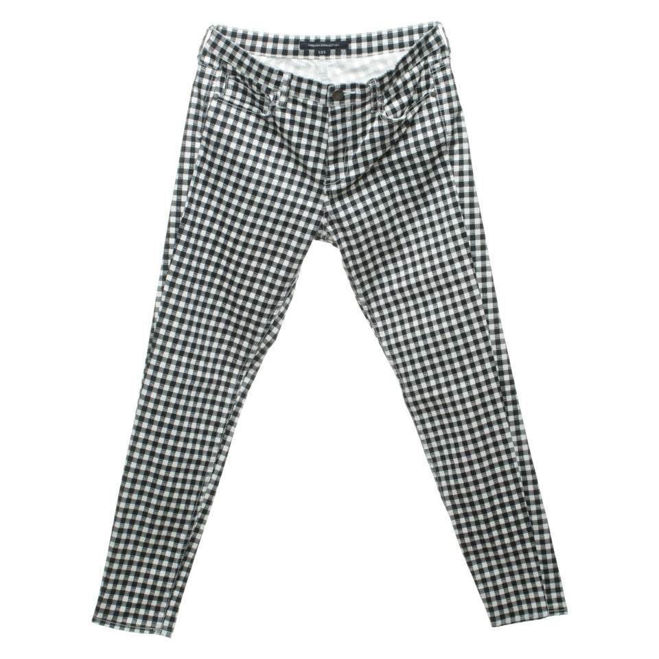 French Connection trousers with checked pattern