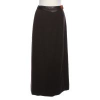 Hermès Skirt Wool in Brown