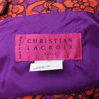 Christian Lacroix Spitzenrock in Violett/Orange
