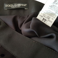 Dolce & Gabbana Verzameld pailettenrock zwart ital.44