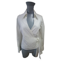 Prada Wrap blouse in white