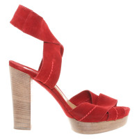 Chloé Sandals Leather in Red