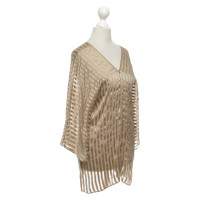 Max Mara Top Silk in Beige