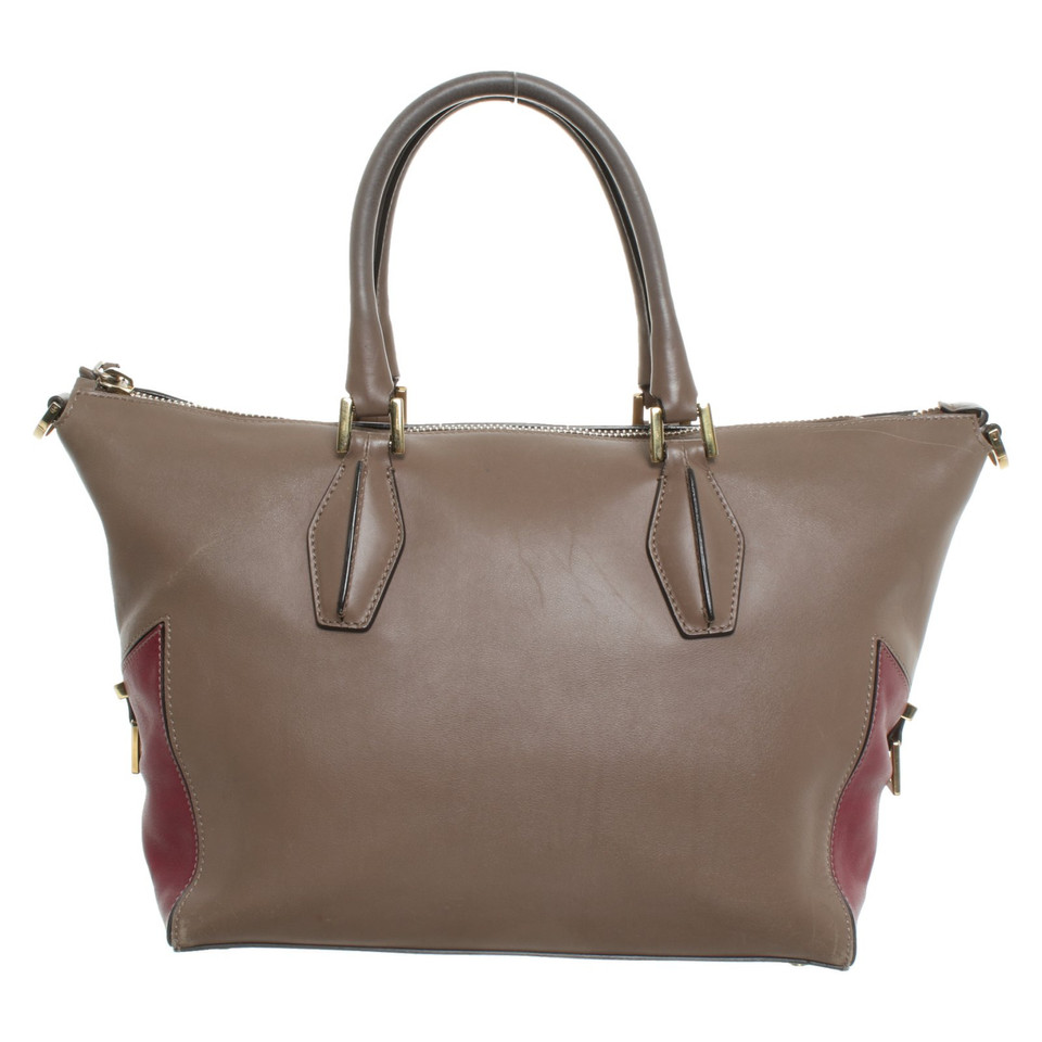 Tod's Handtas Leer in Taupe