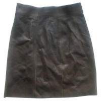 Akris Skirt Leather in Brown