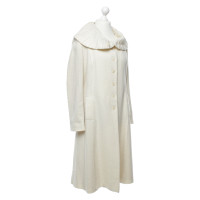 Mariella Burani Notizie - giacca / cappotto di lana in crema