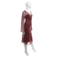 Diane Von Furstenberg Silk dress "Austin" with lipstick print