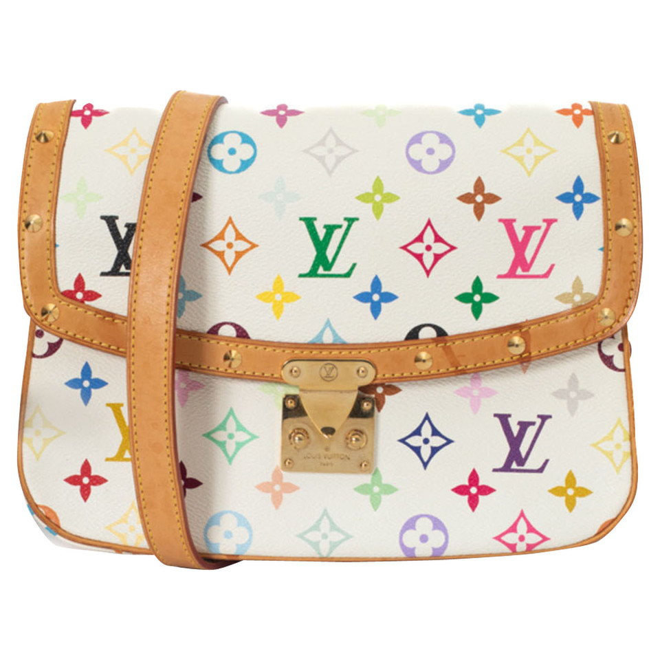 Louis Vuitton Sologne in Tela in Bianco