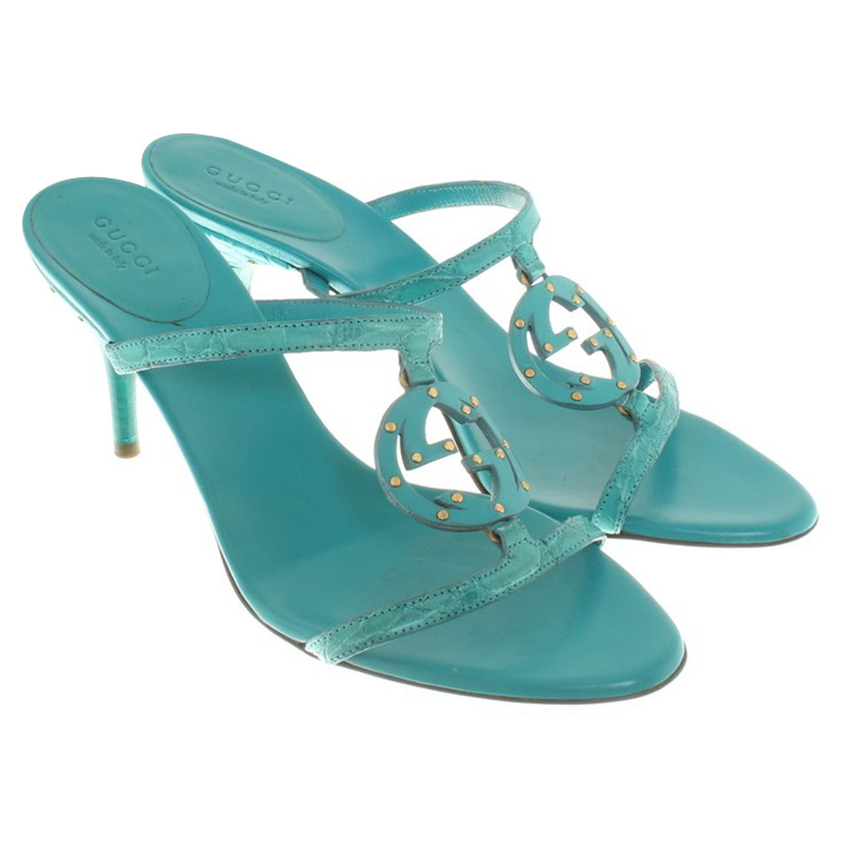 Gucci Sandales Turquoise