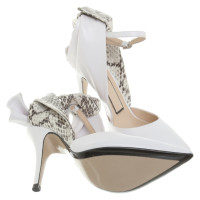 No. 21 Pumps/Peeptoes Leather in White