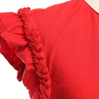 Red Valentino Robe en Coton en Rouge