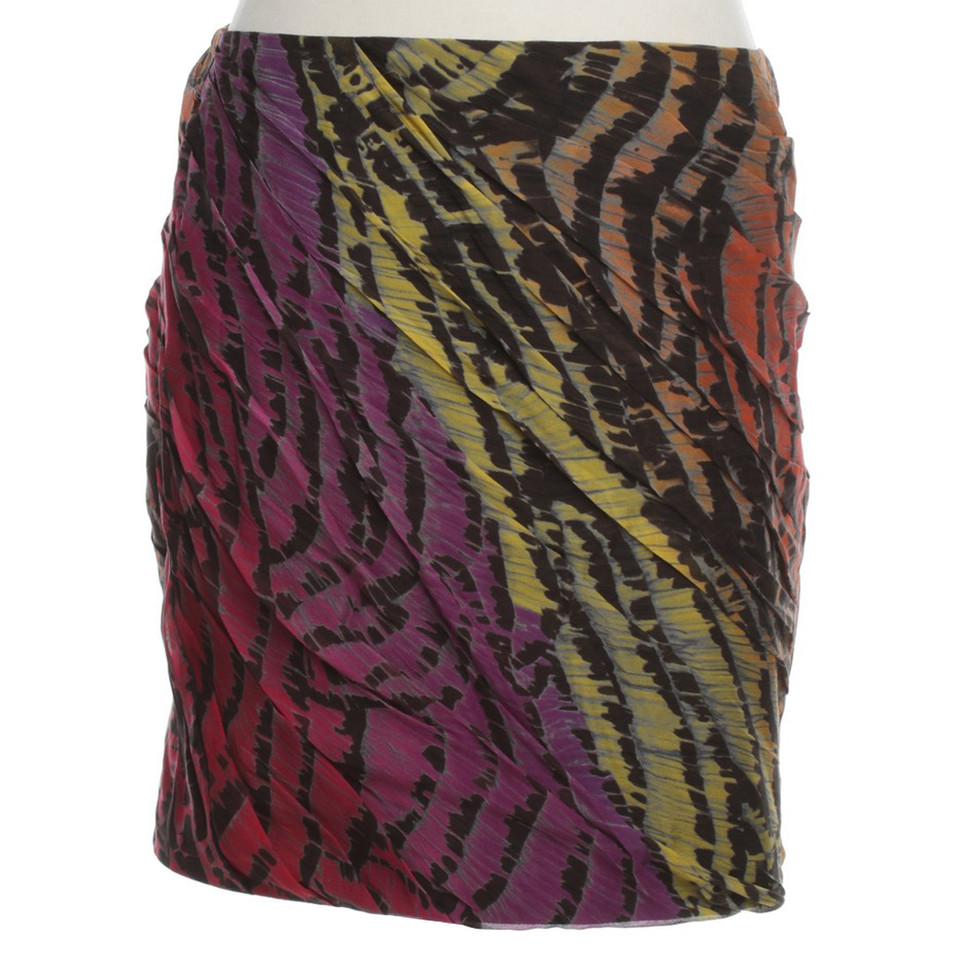 Diane Von Furstenberg Miniskirt with Batik Print